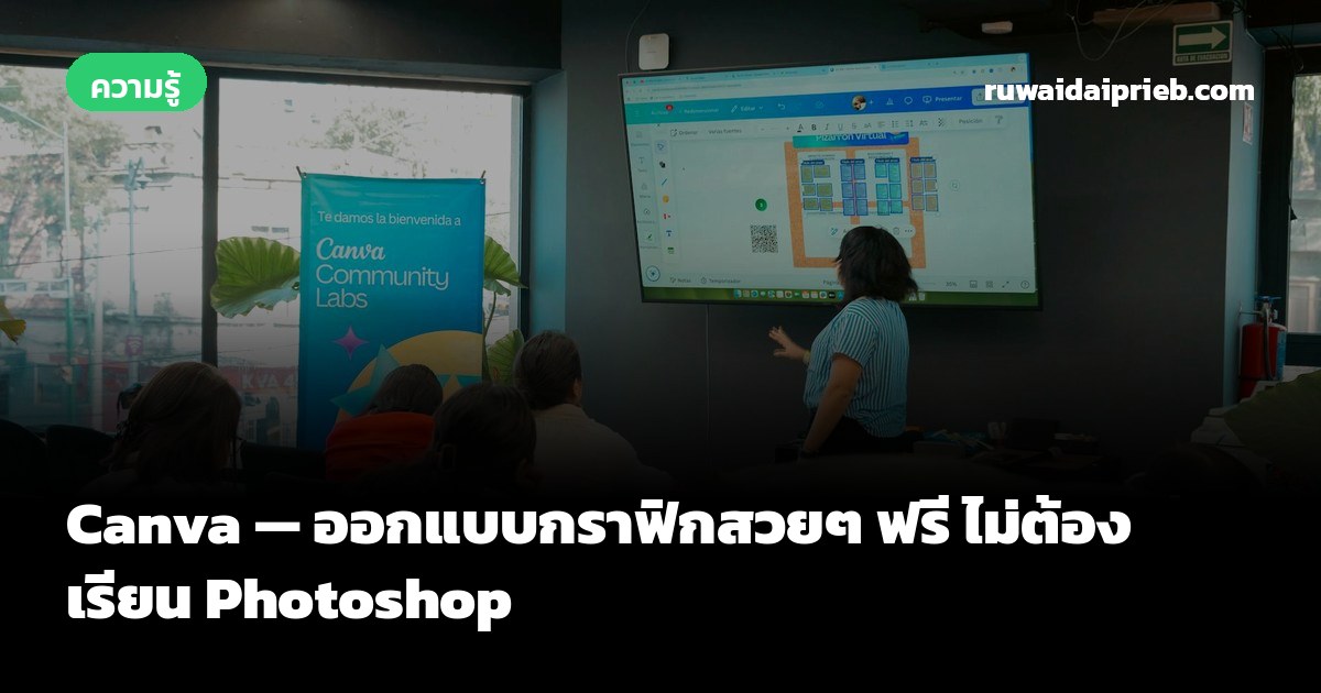 Canva — ออกแบบกราฟิกสวยๆ ฟรี ไม่ต้องเรียน Photoshop
