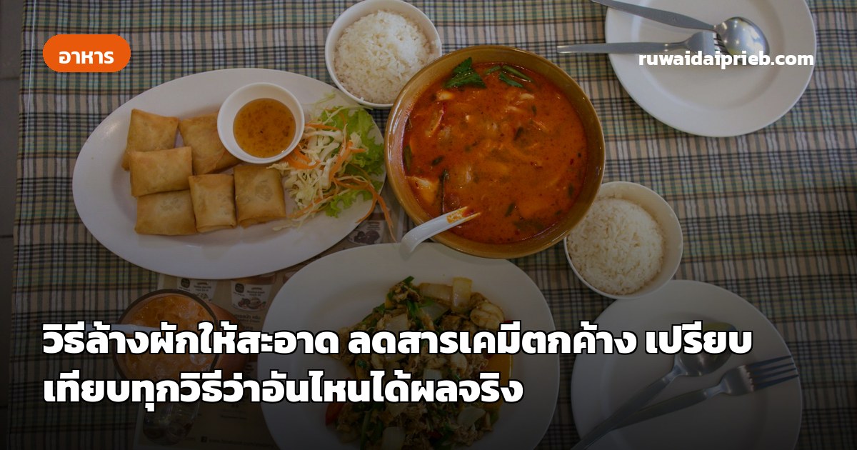 วิธีล้างผักให้สะอาด ลดสารเคมีตกค้าง เปรียบเทียบทุกวิธีว่าอันไหนได้ผลจริง