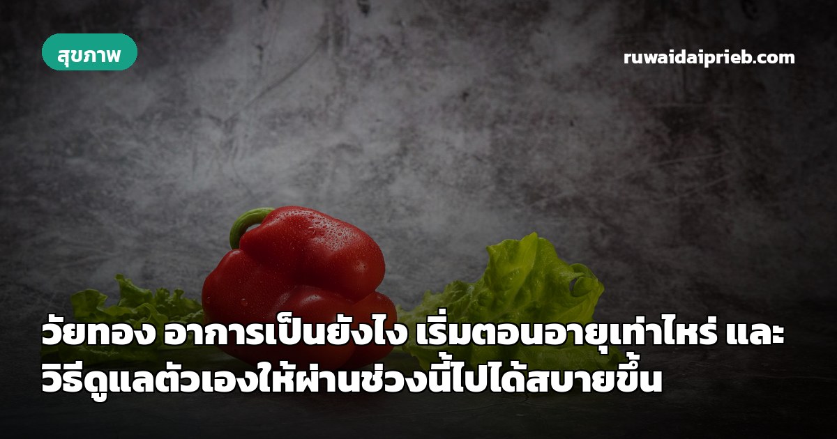 วัยทอง อาการเป็นยังไง เริ่มตอนอายุเท่าไหร่ และวิธีดูแลตัวเองให้ผ่านช่วงนี้ไปได้สบายขึ้น